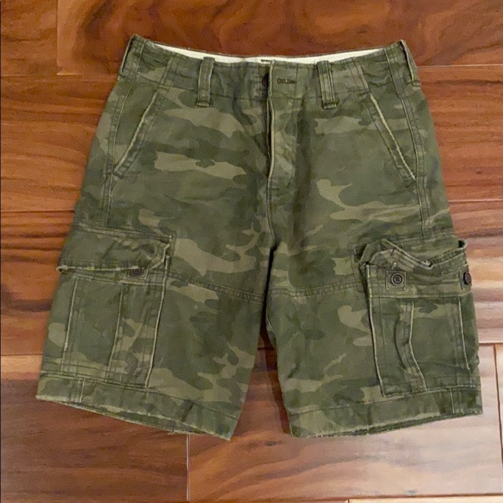 Abercrombie and Fitch Camouflage Cargo Shorts